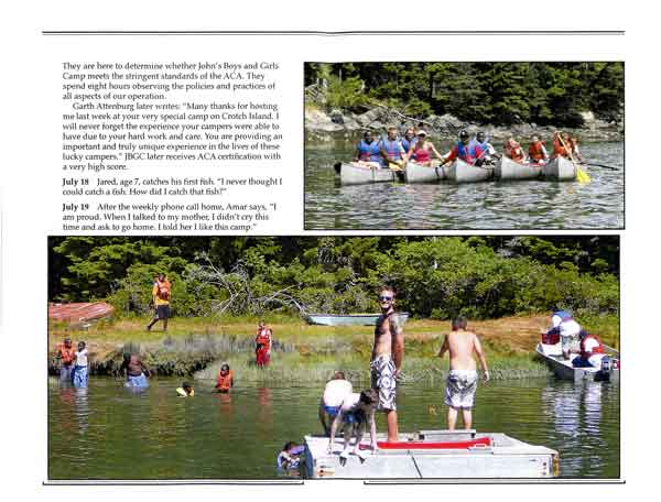 Camp Friendship page spread