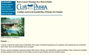 Club Paihia website